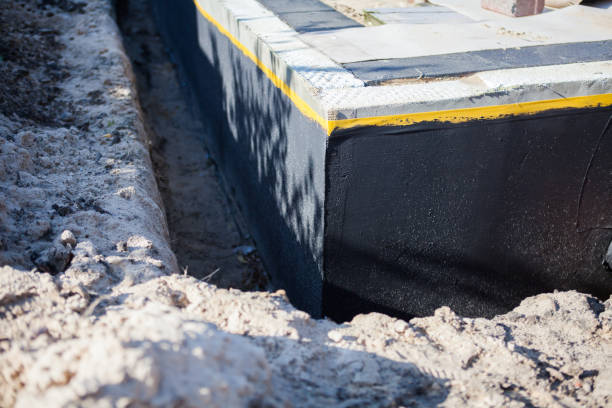 Residential Exterior Waterproofing installation at a Keego Harbor, MI home by SJ Waterproofing Pros